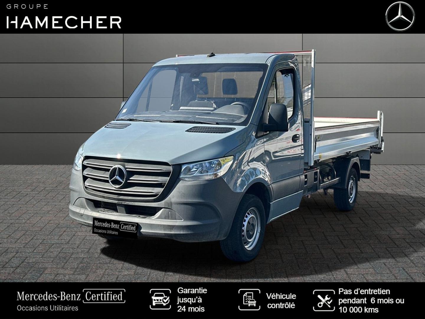 Photo MERCEDES-BENZ Sprinter CCb 315 CDI 37 3T5 Propulsion Benne